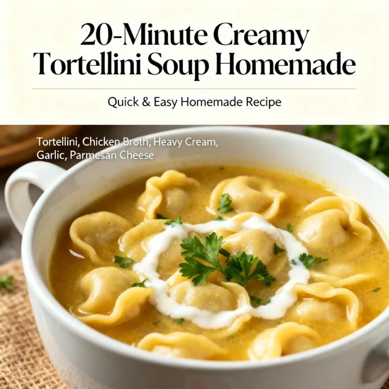 20-Minute Creamy Tortellini Soup