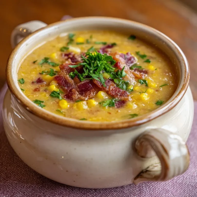 Buttery Corn & Bacon Soup