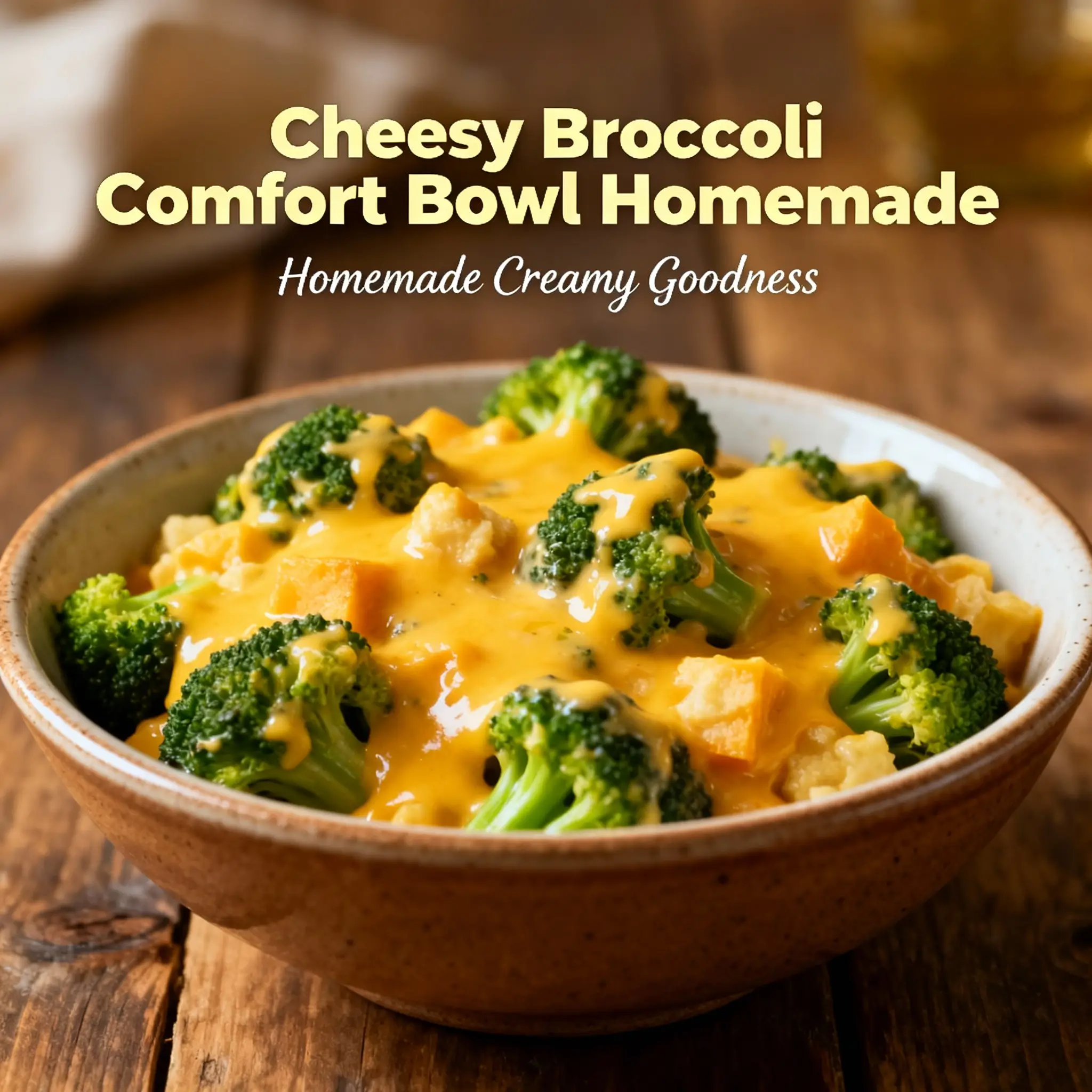 Cheesy Broccoli Comfort Bowl