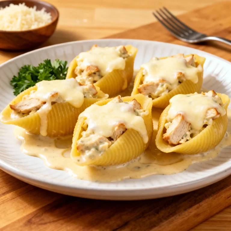 Chicken Alfredo Stuffed Shells