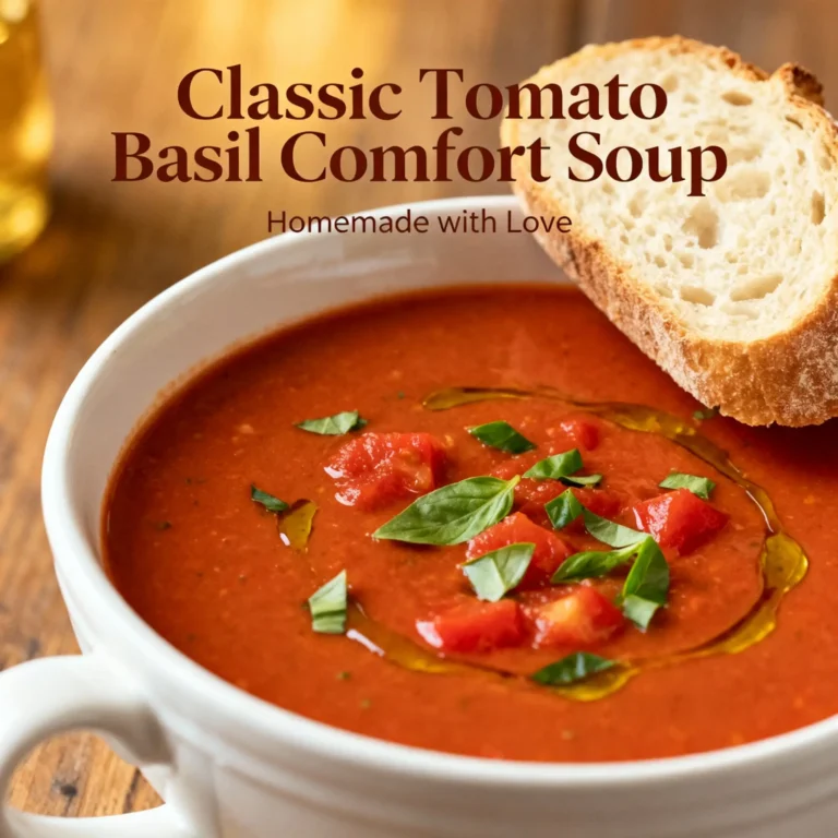 Classic Tomato Basil Comfort Soup