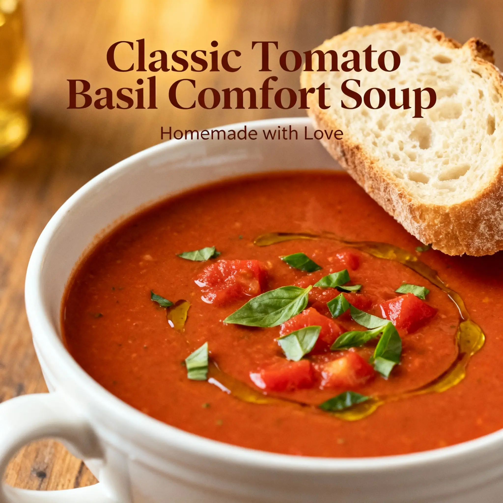 Classic Tomato Basil Comfort Soup