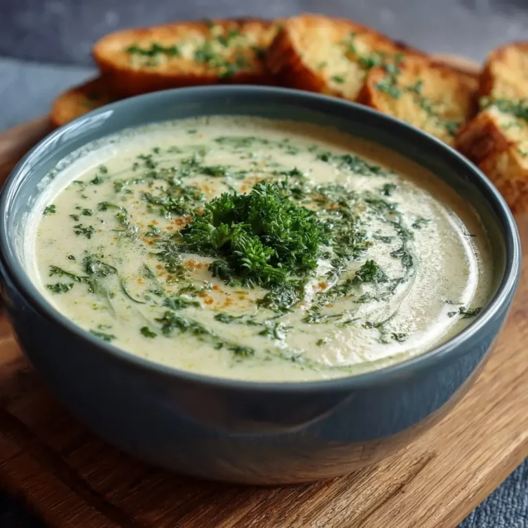 Creamy Garlic Herb Soup