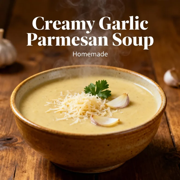 Creamy Garlic Parmesan Soup