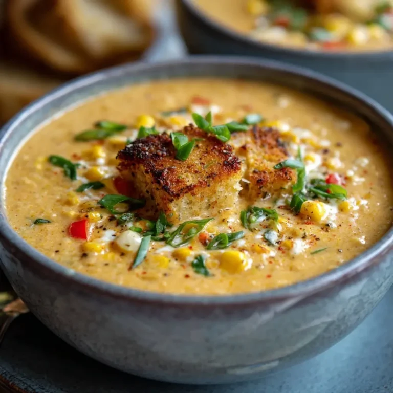 Creamy Pepper Jack Corn Soup