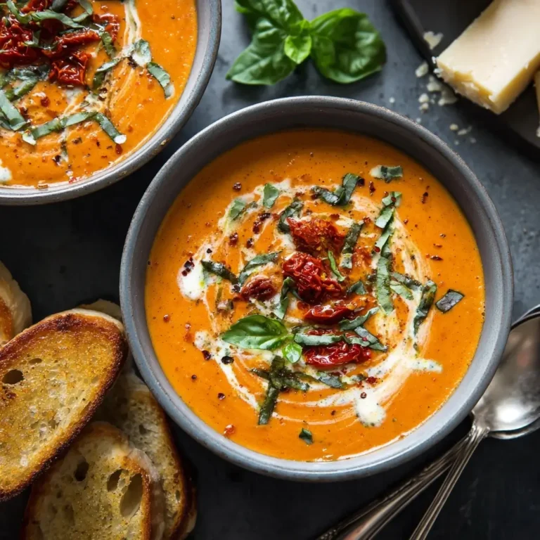 Creamy Sundried Tomato Basil Soup
