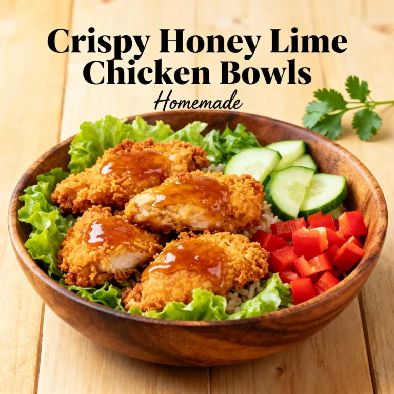Crispy Honey Lime Chicken Bowls