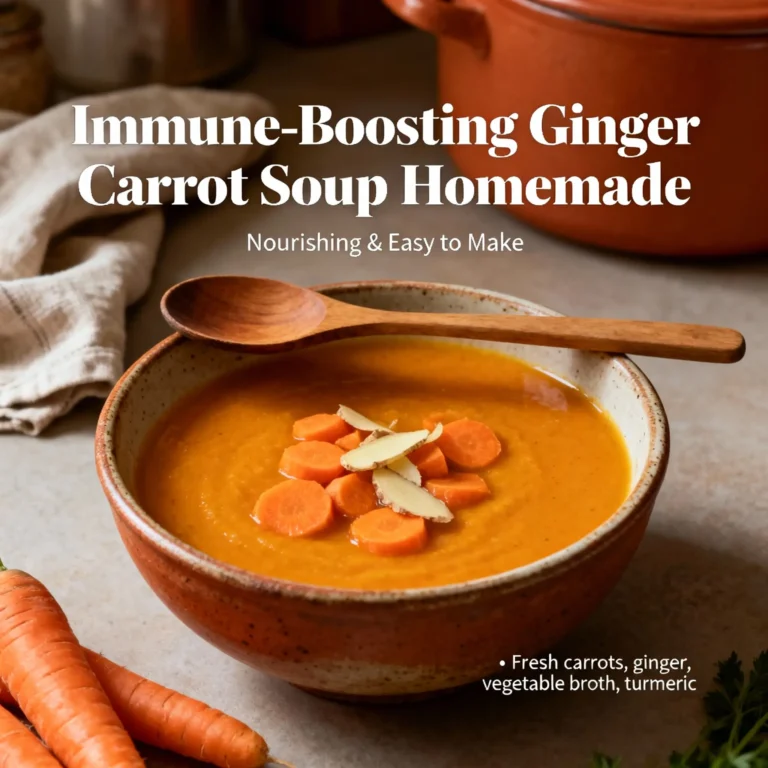 Immune-Boosting Ginger Carrot Soup