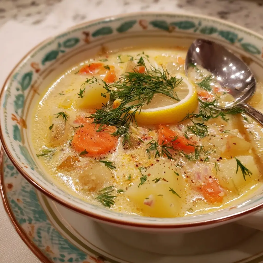 Lemon Dill Potato Soup