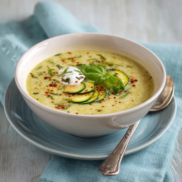 Light Summer Zucchini Soup