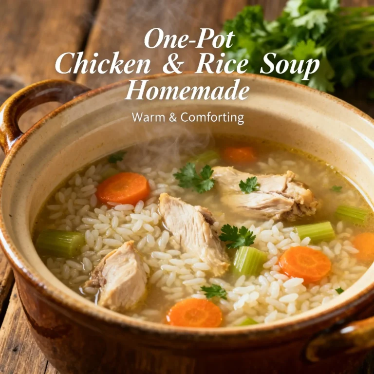 One-Pot Chicken & Rice Soup