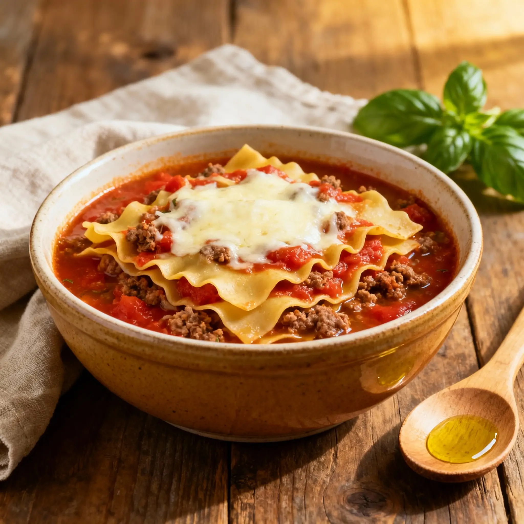 One-Pot Lasagna Soup