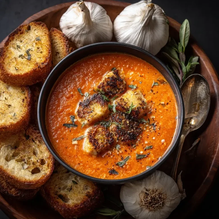 Roasted Garlic Tomato Soup