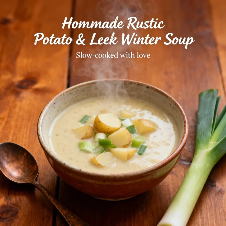 Rustic Potato & Leek Winter Soup