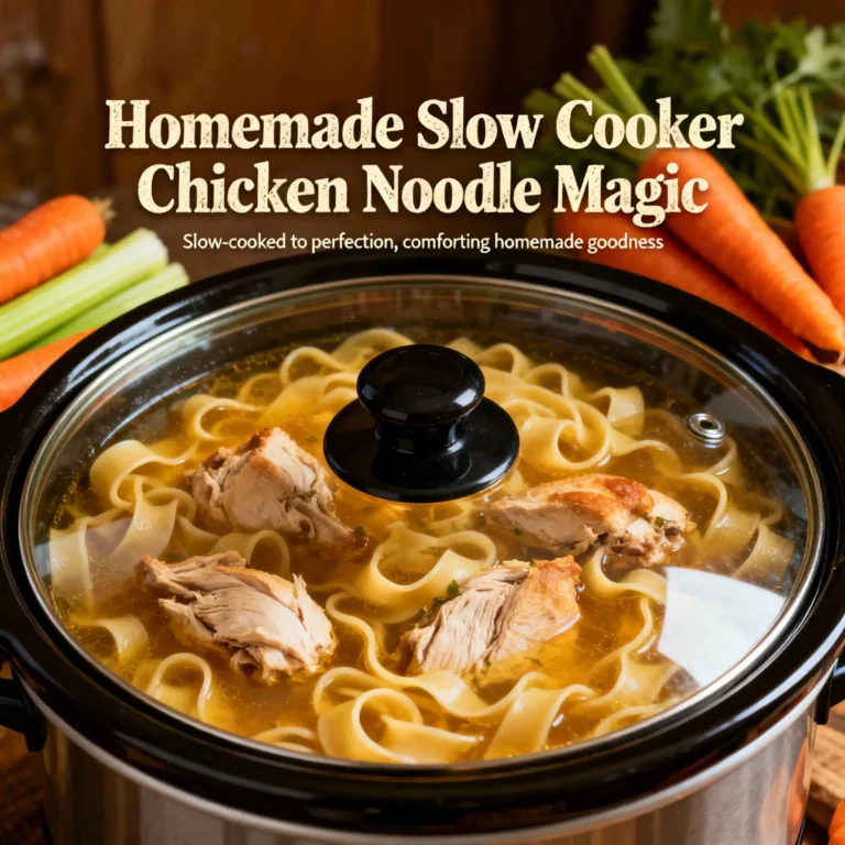 Slow Cooker Chicken Noodle Magic