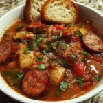 Spicy Cajun Sausage Soup