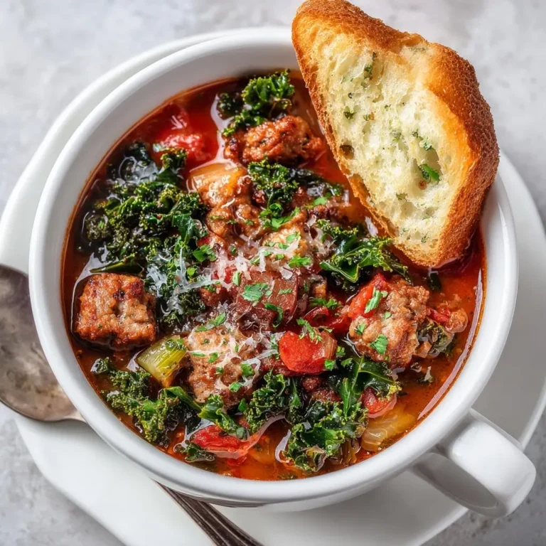 Spicy Sausage & Kale Soup