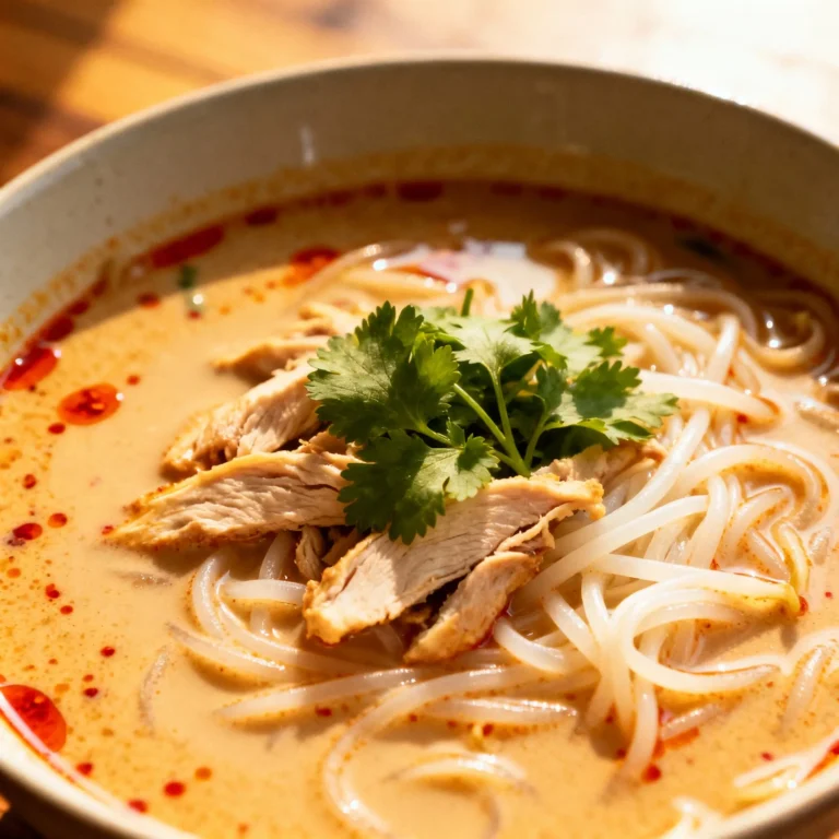 Spicy Thai Coconut Noodle Soup