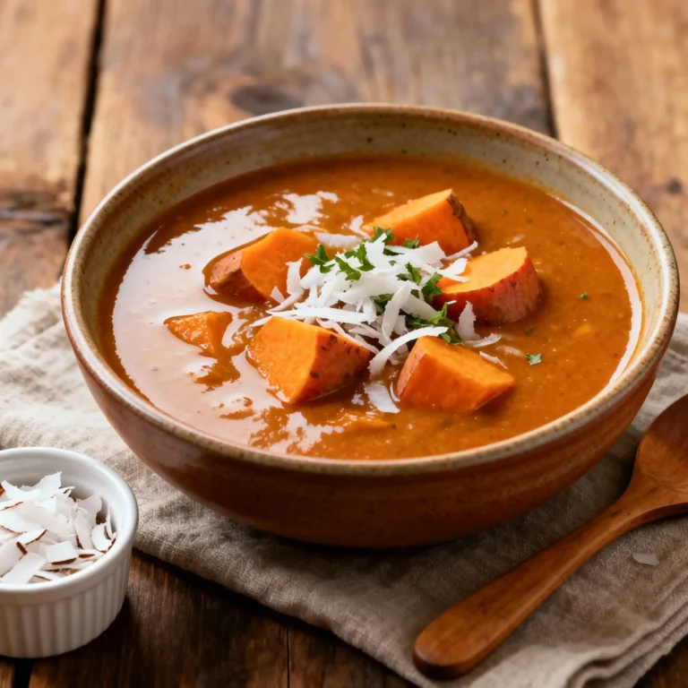 Sweet Potato & Coconut Caribbean Soup