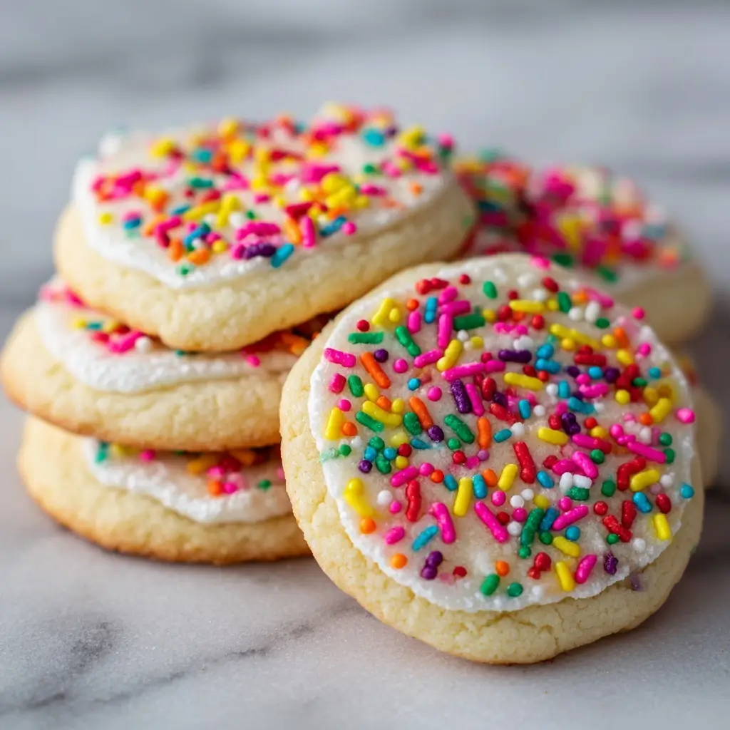 Bakery Sugar Cookies with Soft Centers