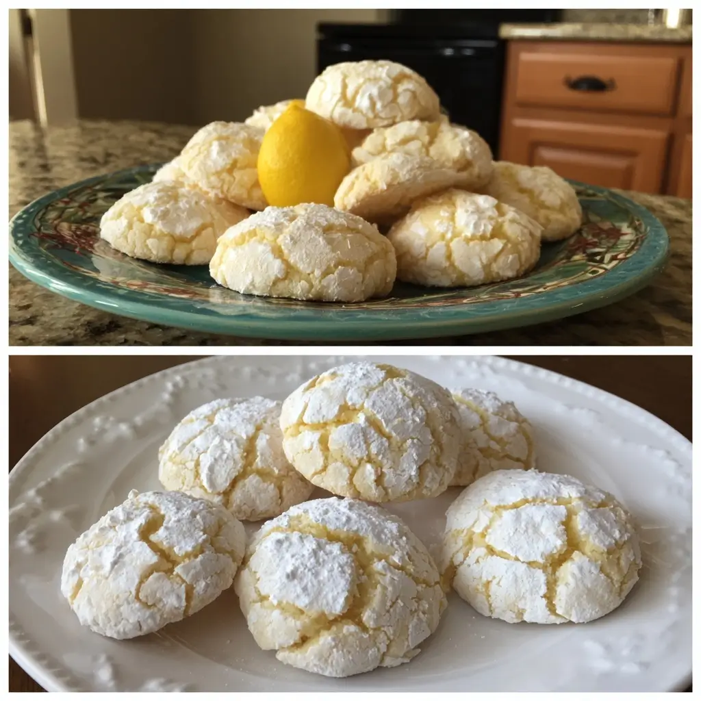 Lemon Crinkle Cookies