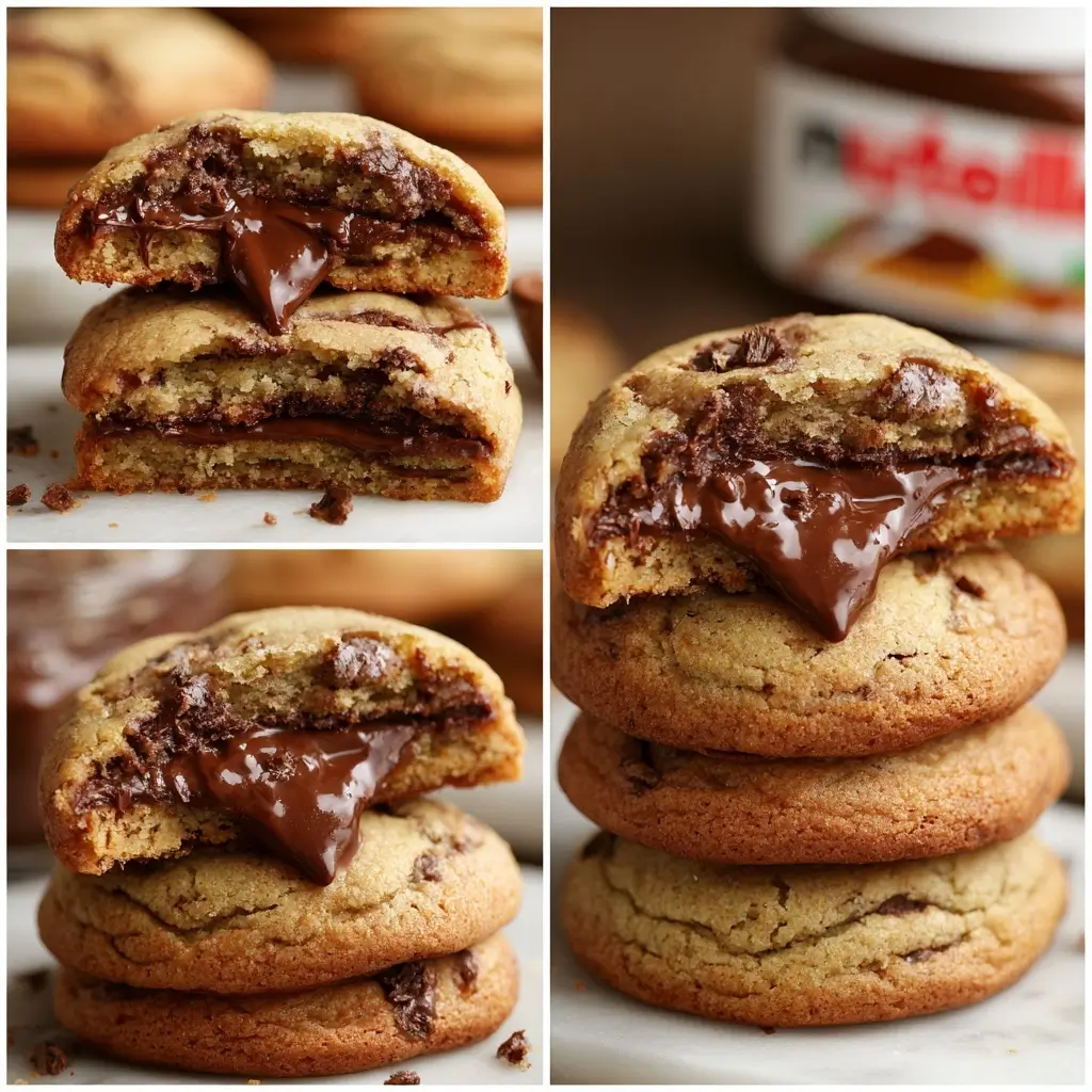 Nutella Stuffed Cookies