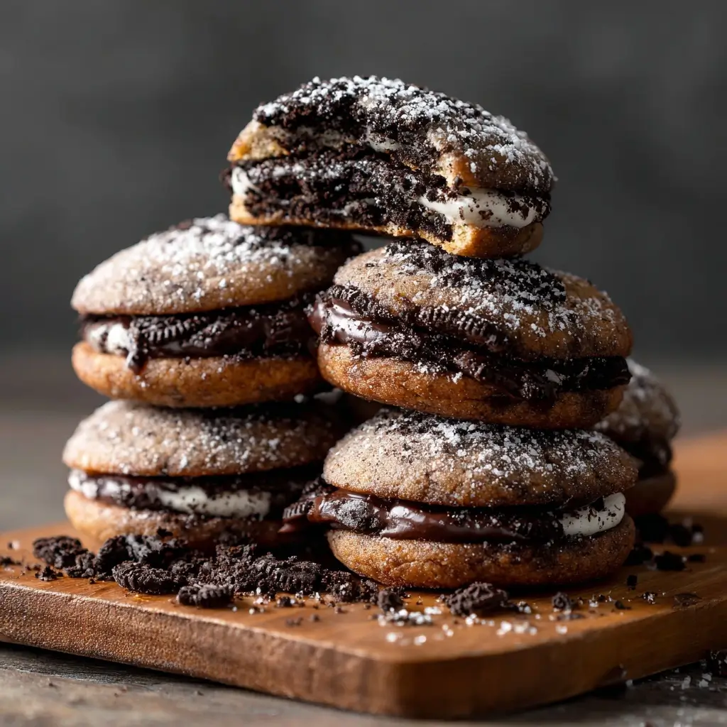 Oreo Stuffed Cookies