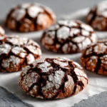 Soft Chocolate Crinkle Cookies