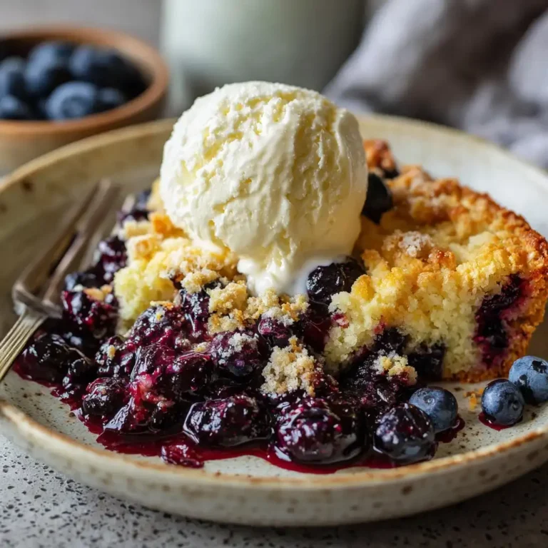 Lazy Girl’s Blueberry Cobbler Cake