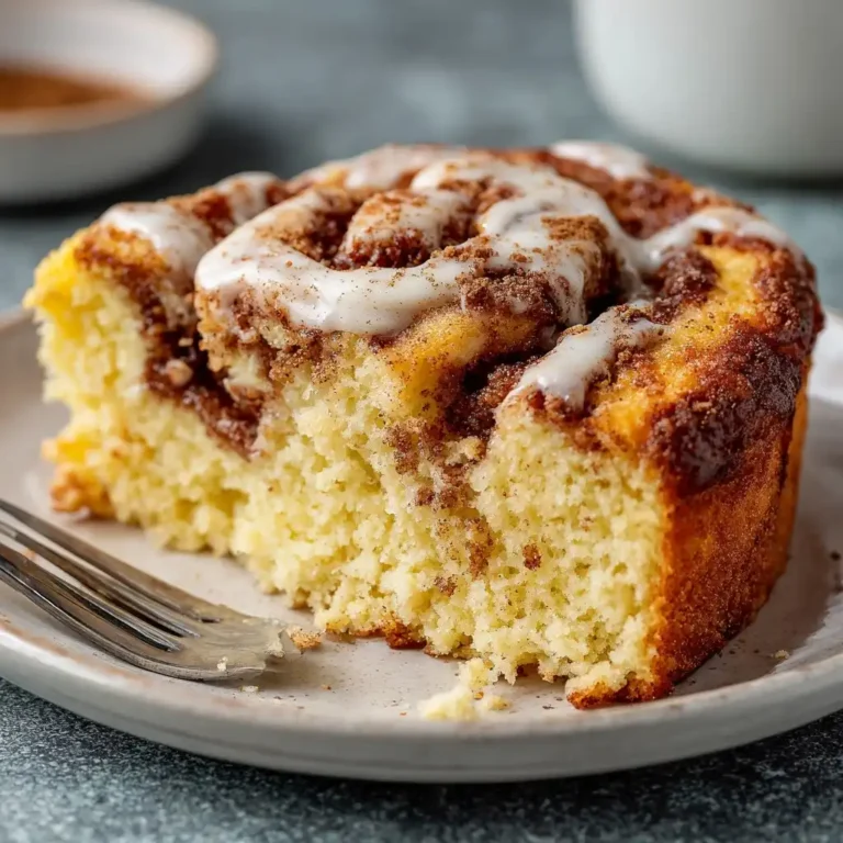 Simple Cinnamon Roll Cake