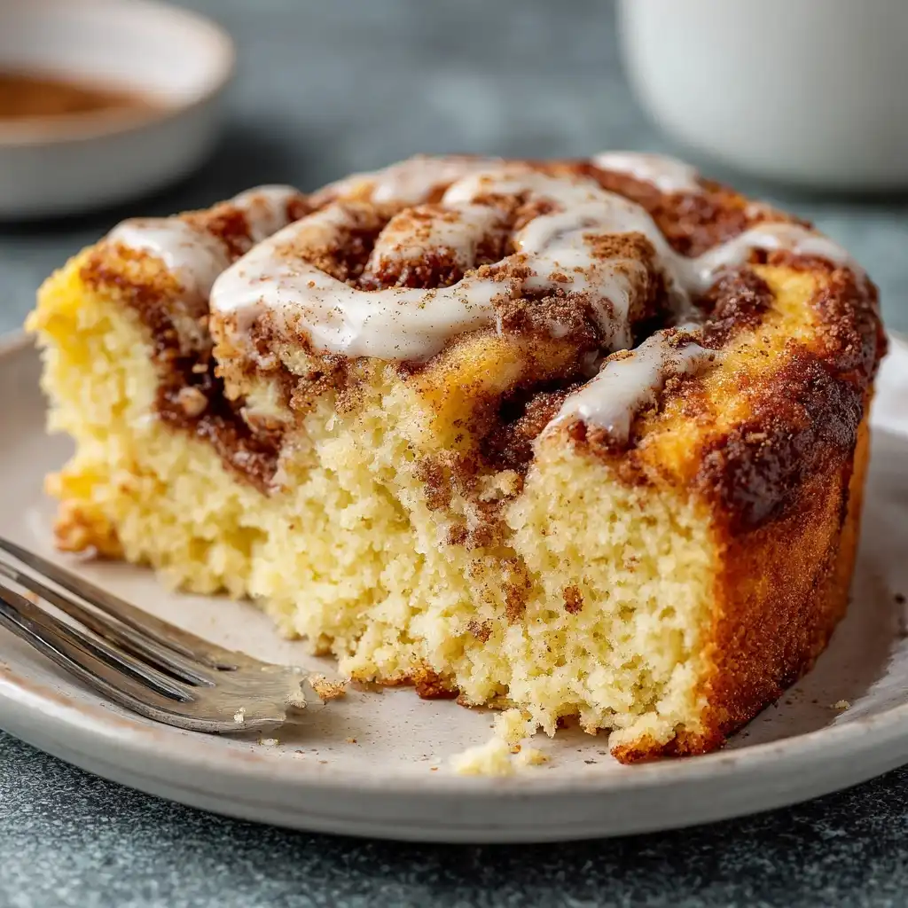 Simple Cinnamon Roll Cake