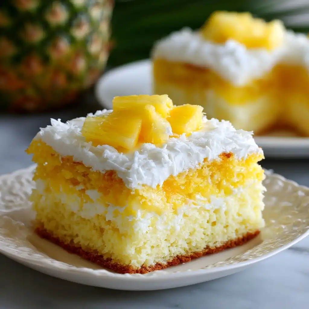 The Famous 3-Ingredient Pineapple Sunshine Cake