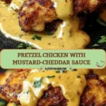 Pretzel Chicken with Mustard-Cheddar Sauce: An Amazing Ultimate