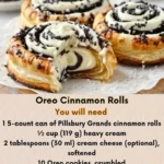 Oreo cinnamon roll-Phil’s bday treat!